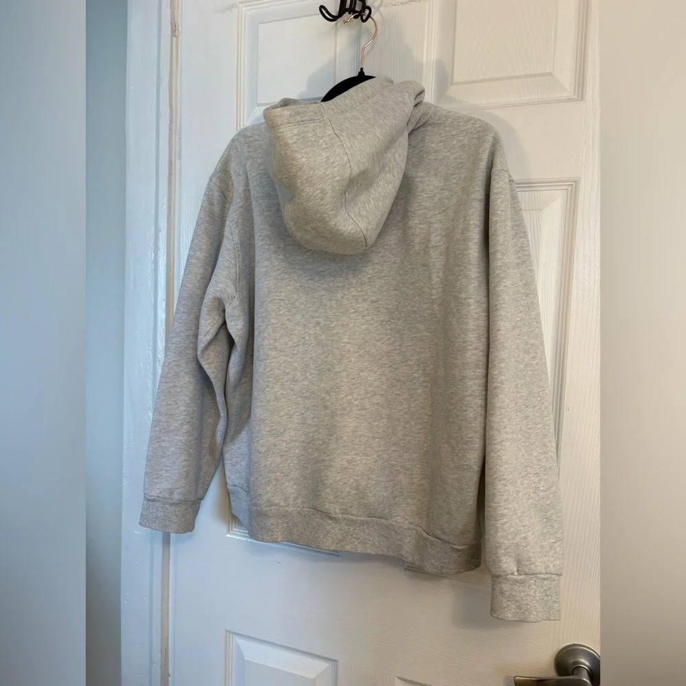 Lululemon Gray Hoodie Medium Pullover Sweatshirt Relaxed Fit Athleisure unisex - Picture 4 of 5